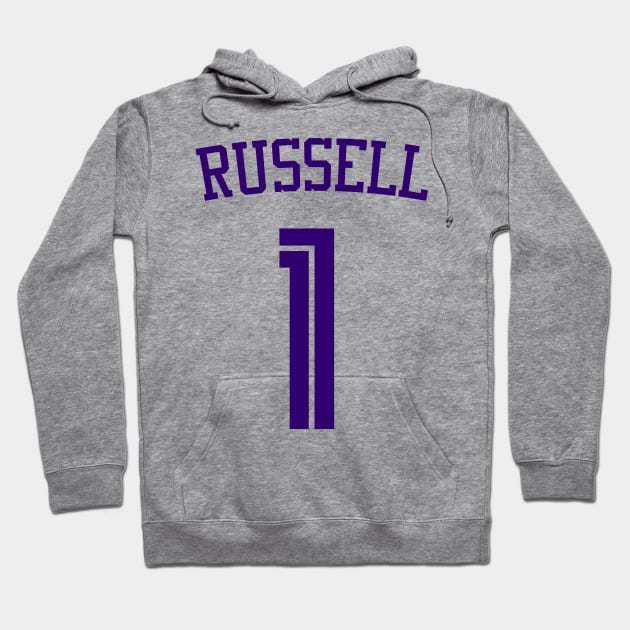 DeAngelo Russell Jersey Poster Hoodie by Cabello's